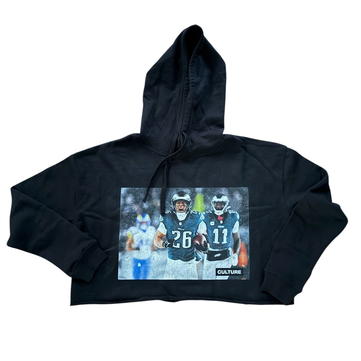 Cultural Excellence - Saquon Snow - Crop Hoodie - For The Culture Clothing Inc.