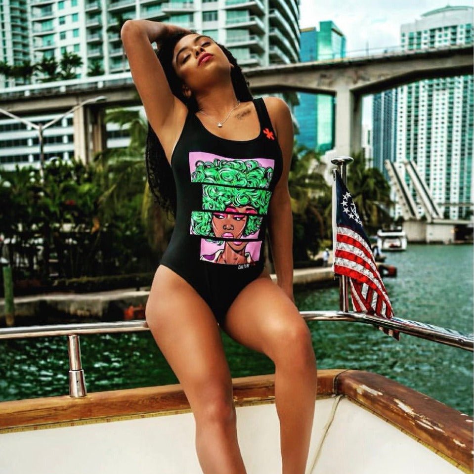 Culture Red Karma One-Piece Swimsuit - For The Culture Clothing Inc.