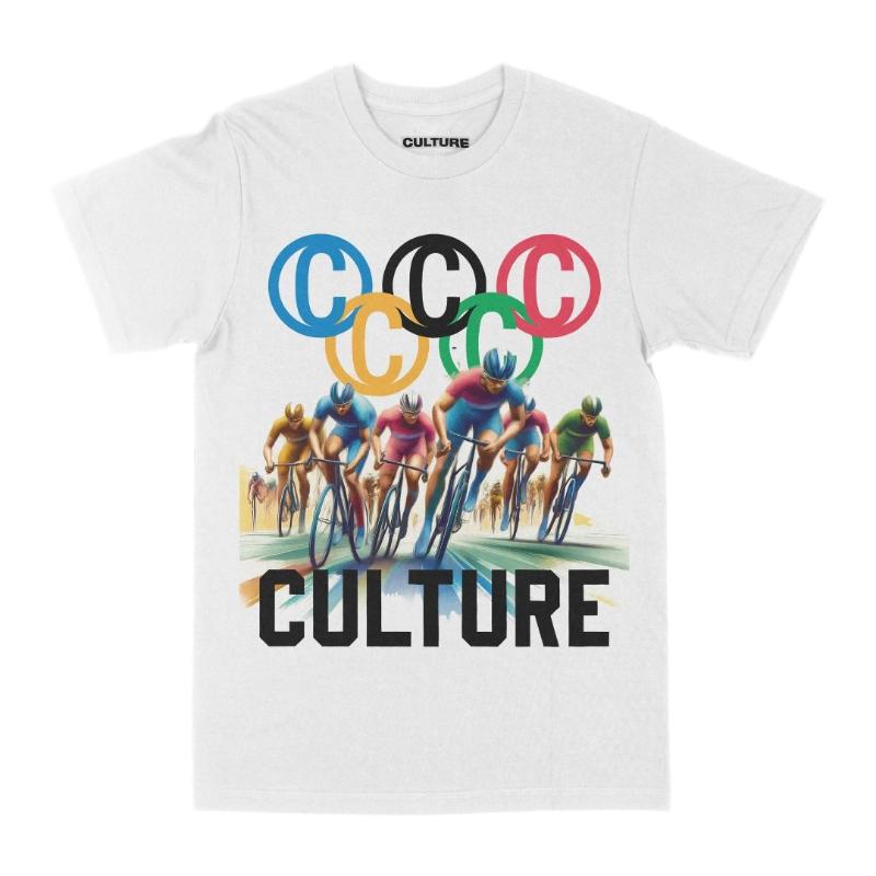 Cycling Culture - 2024 Summer Olympic Series - T - Shirt - For The Culture Clothing Inc.