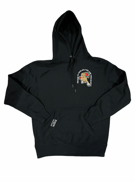 Culture and Beliefs Embroidered Tiger Premium Hoodie For The