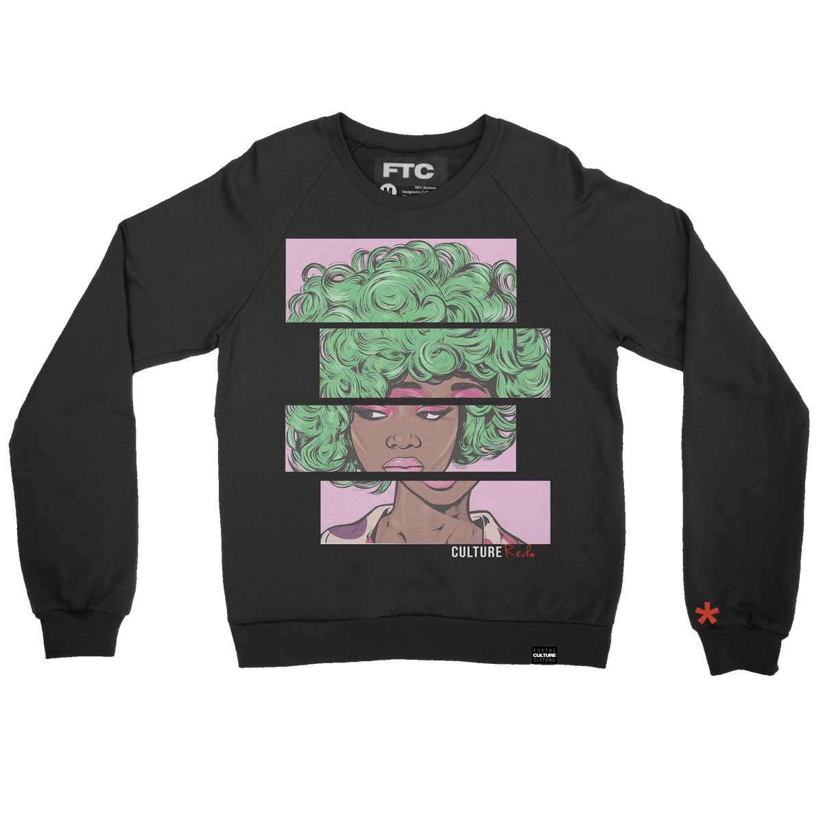 Culture Red Karma Crewneck Sweatshirt - For The Culture Clothing Inc.