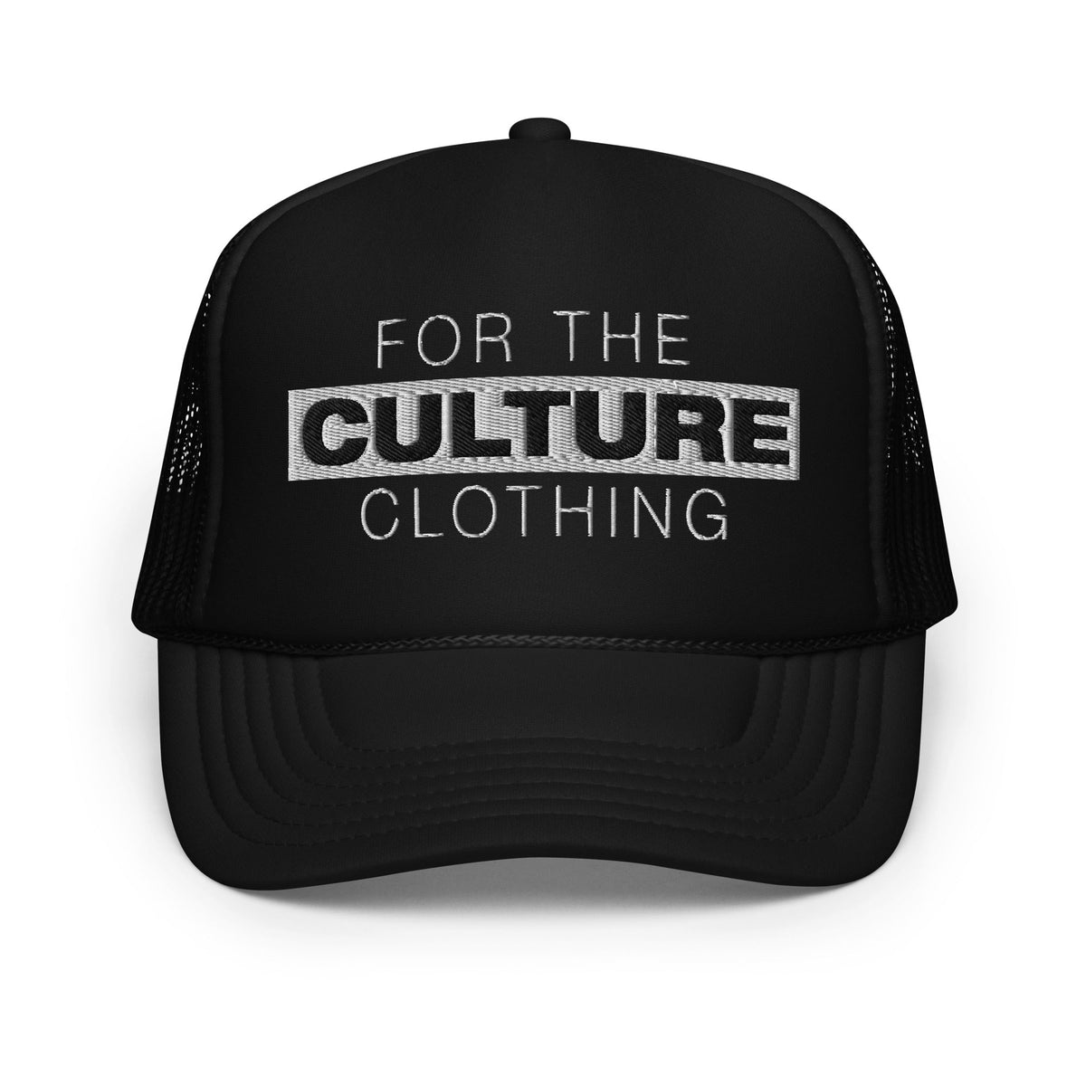 For The Culture Logo Foam Trucker Hat - For The Culture Clothing Inc.