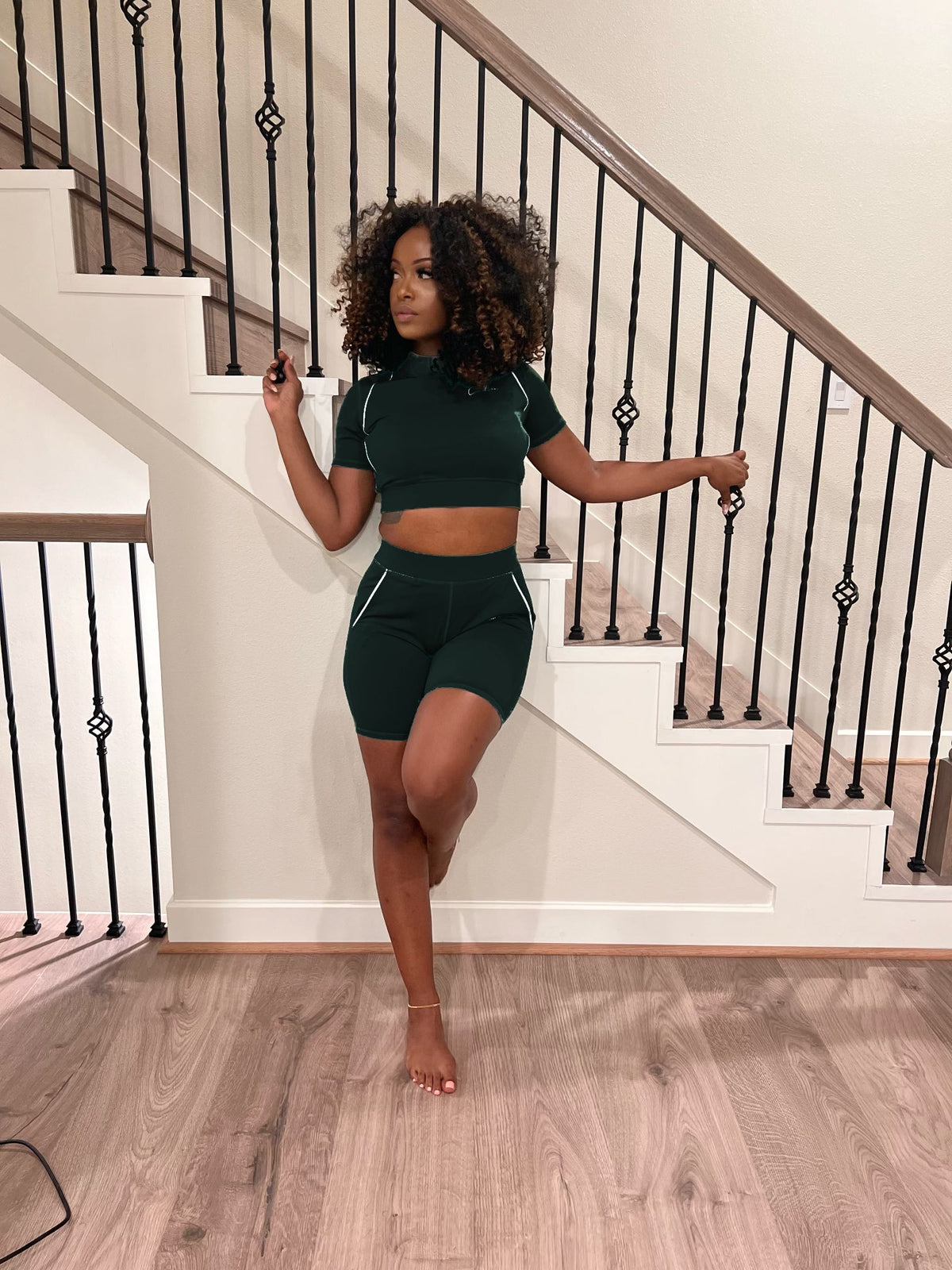 The Culture Signature Crop Short Set (Pre Order) - For The Culture Clothing Inc.