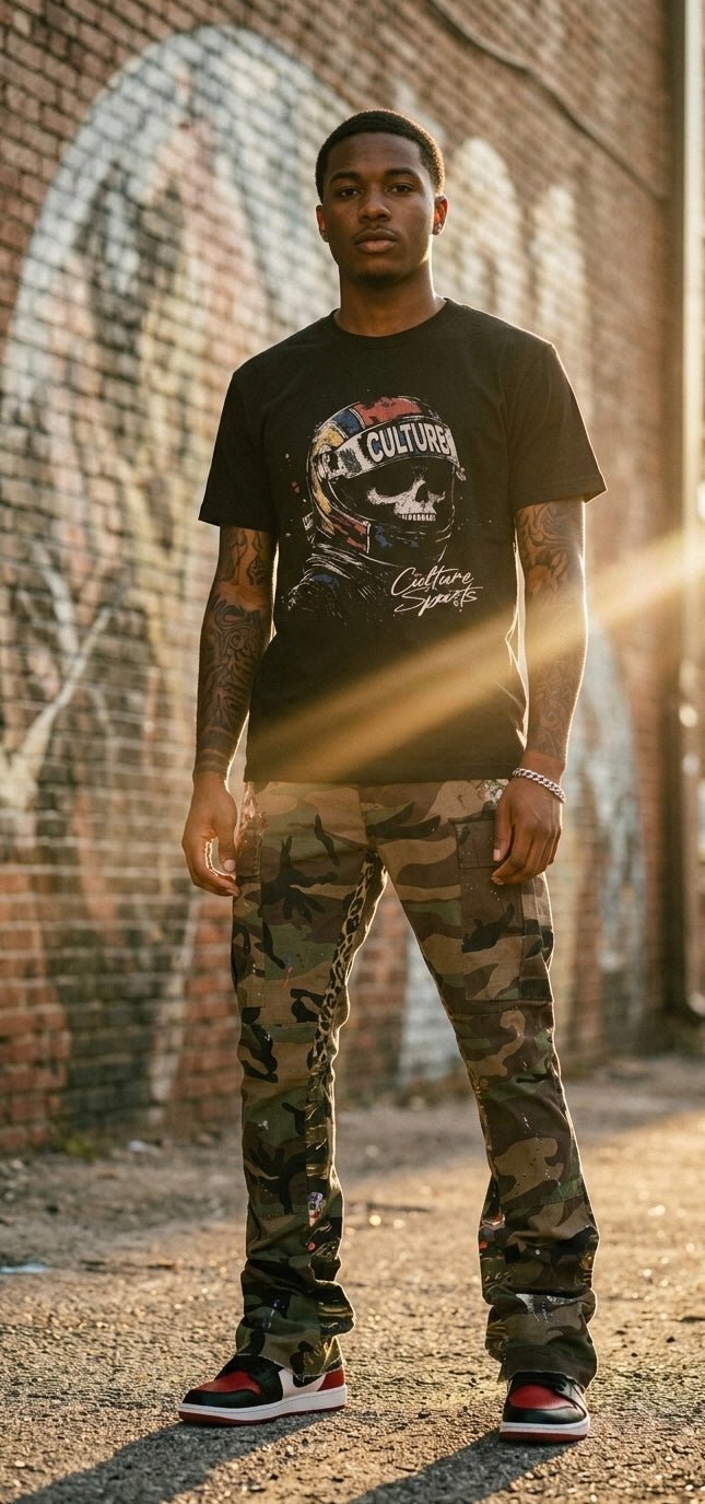Culture Sports – Racer Skull T-Shirt - For The Culture Clothing Inc.