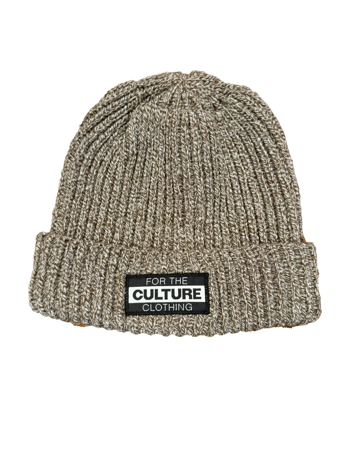 For The Culture – Classic Rib - Knit Patch Beanie - For The Culture Clothing Inc.