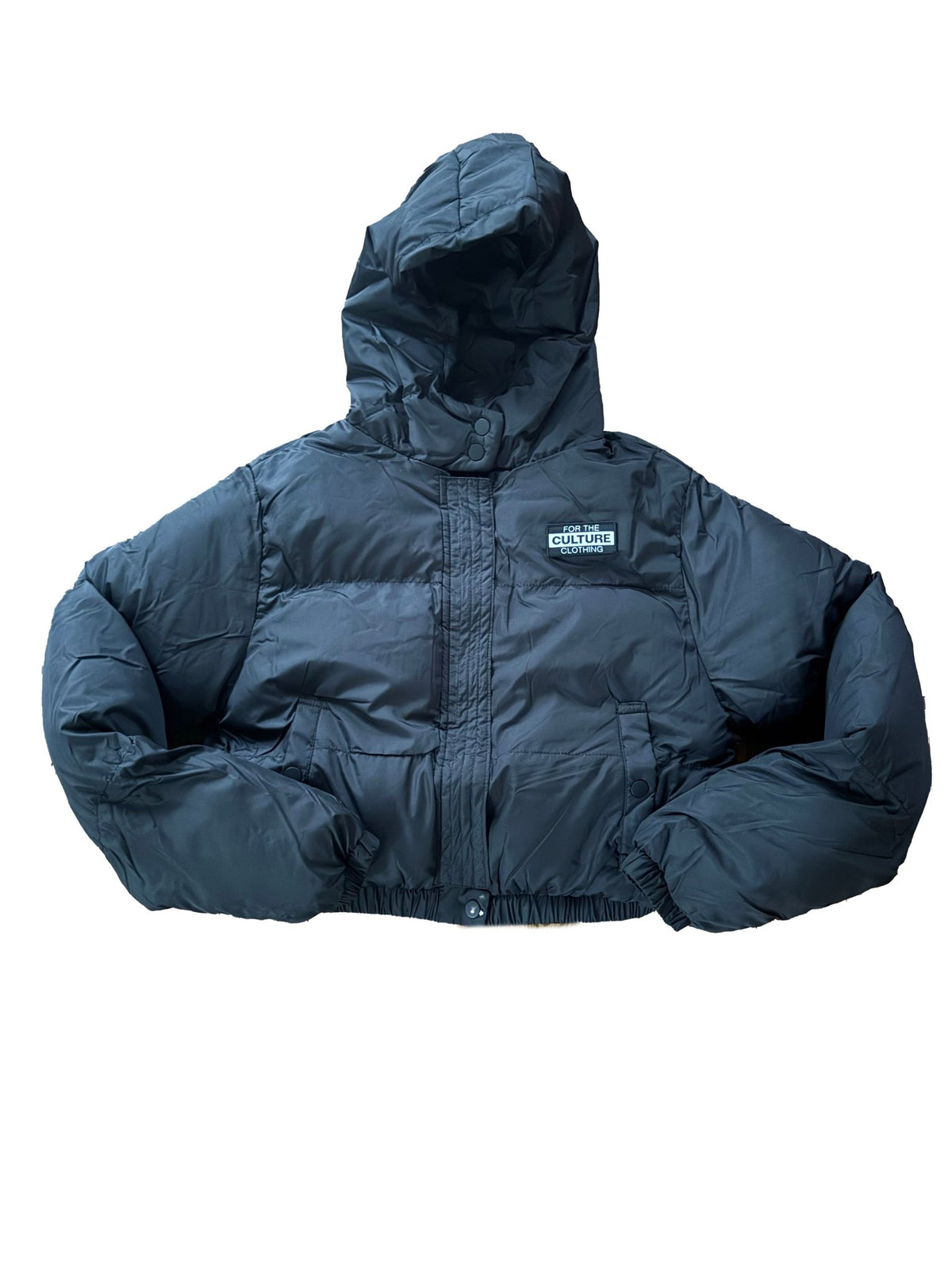 For The Culture – Women’s Cropped Puffer Jacket - For The Culture Clothing Inc.