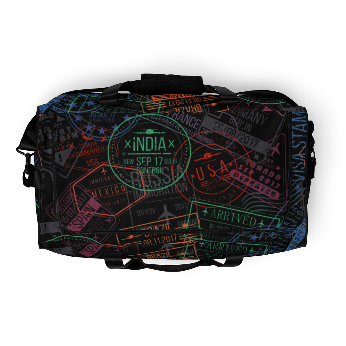 I AM C.U.L.T.U.R.E.D Stamp Collector Duffle Bag - For The Culture Clothing Inc.