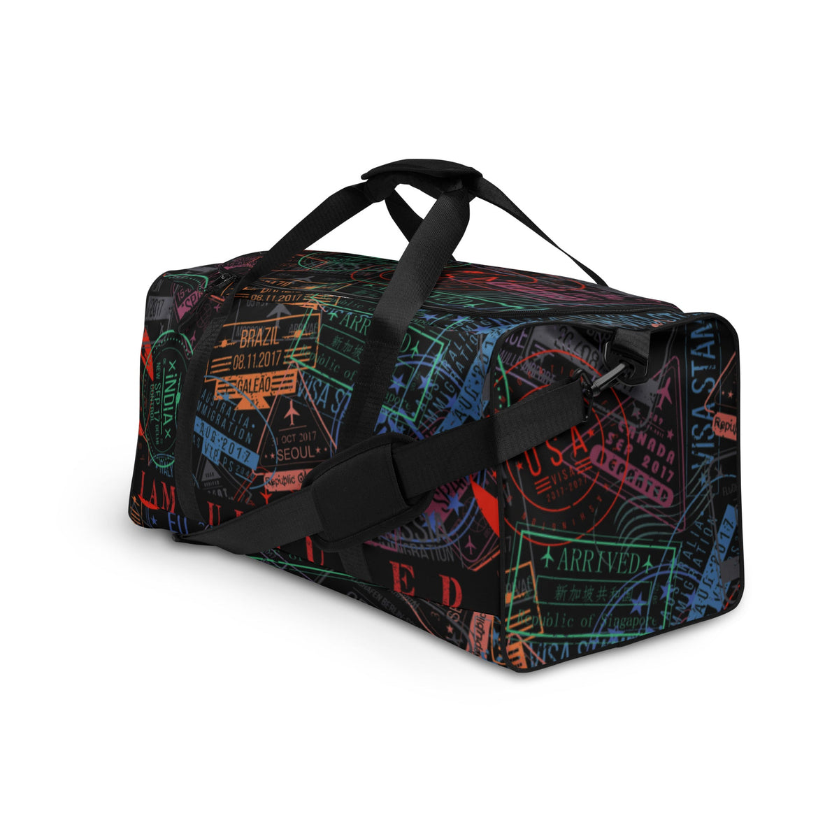 I AM C.U.L.T.U.R.E.D Stamp Collector Duffle Bag - For The Culture Clothing Inc.