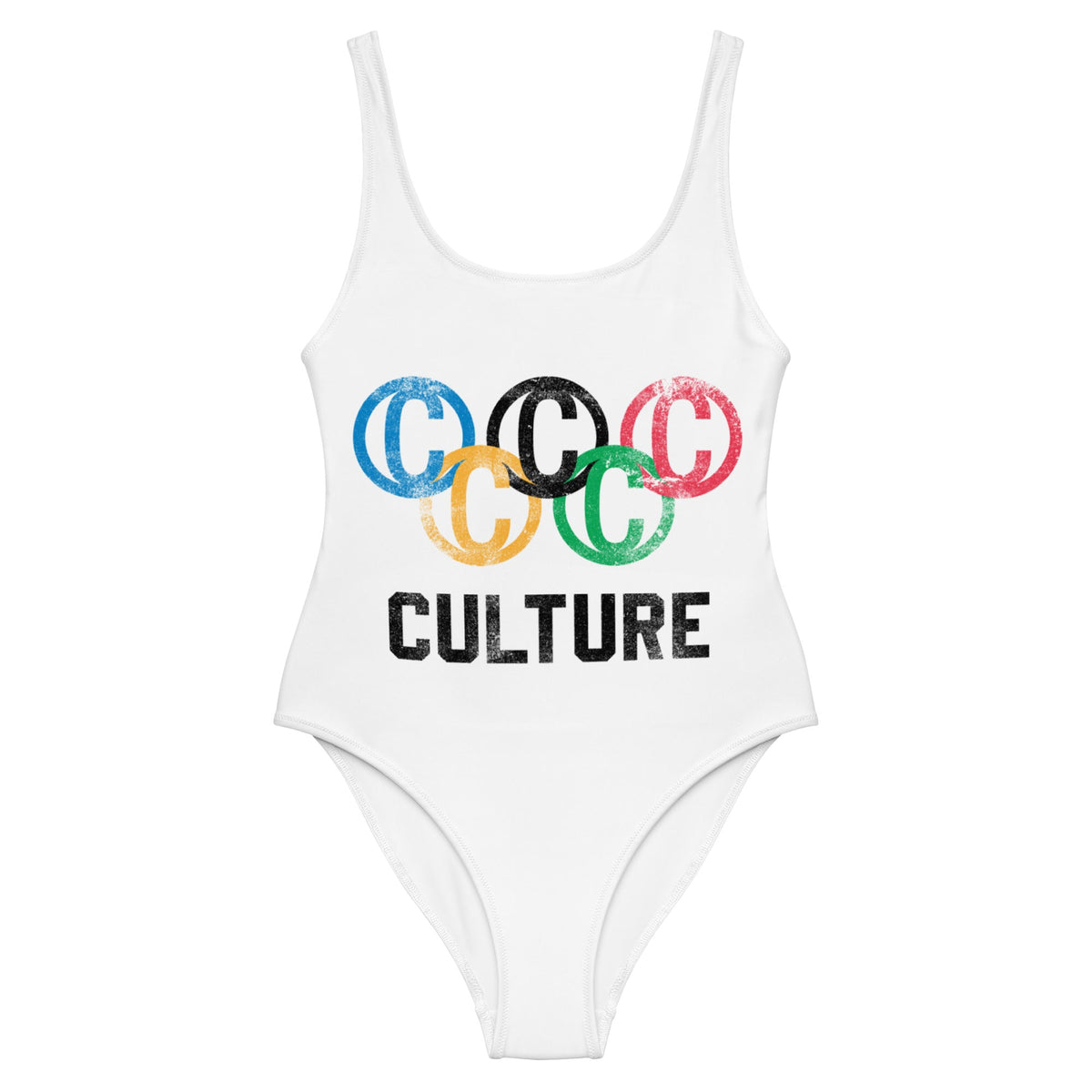 Olympic Culture Logo 2024 Summer Olympic Series - One - Piece Swimsuit - For The Culture Clothing Inc.