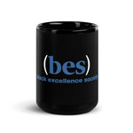 Black Excellence Society Black Glossy Mug - For The Culture Clothing Inc.