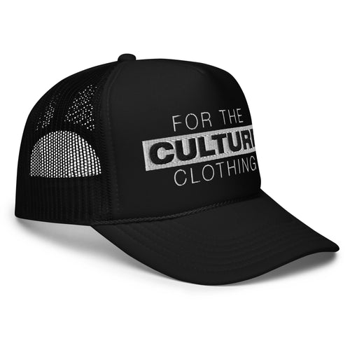 For The Culture Logo Foam Trucker Hat - For The Culture Clothing Inc.