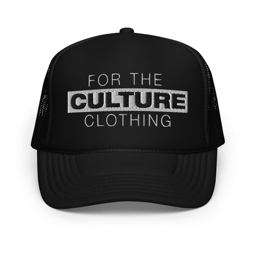For The Culture Logo Foam Trucker Hat - For The Culture Clothing Inc.