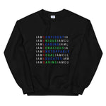I AM C.U.L.T.U.R.E.D. Crossword Awareness Unisex Crewneck Sweatshirt - For The Culture Clothing Inc.