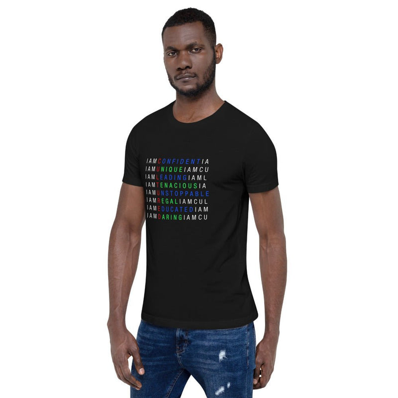 I AM C.U.L.T.U.R.E.D. Crossword Awareness Unisex T-Shirt - For The Culture Clothing Inc.