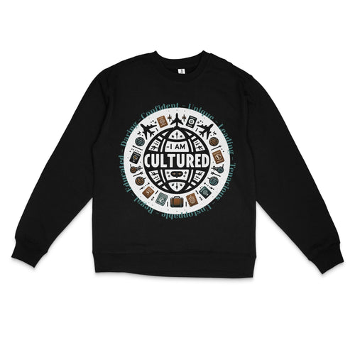 I AM C.U.L.T.U.R.E.D. Global Unisex Crewneck Sweatshirt - For The Culture Clothing Inc.