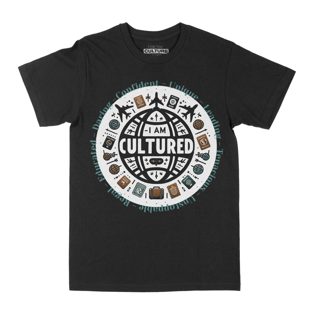 I AM C.U.L.T.U.R.E.D. Global Unisex T-Shirt - For The Culture Clothing Inc.