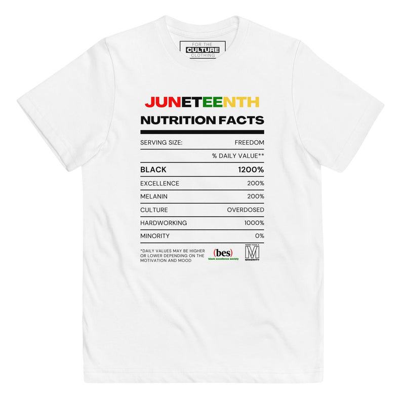 Juneteenth Facts Youth T-Shirt - For The Culture Clothing Inc.